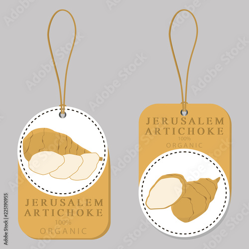 whole ripe vegetable jerusalem artichoke