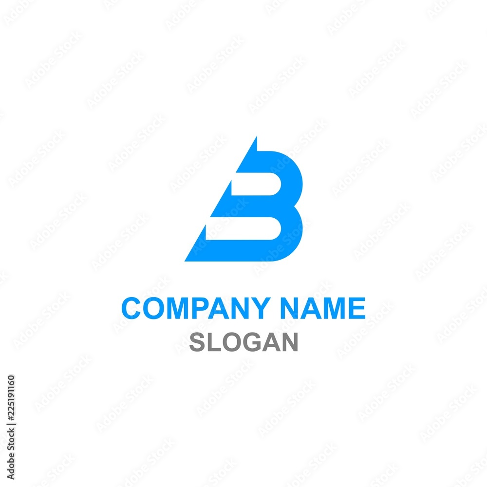 B arrow initial letter logo. B arrow initial letter logo.