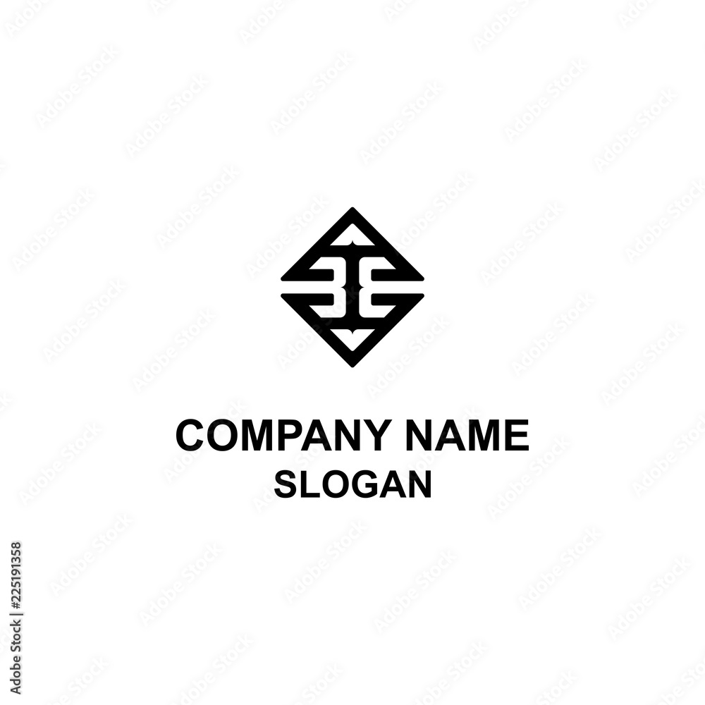 3E letter initial square logo. 3E letter initial square logo.