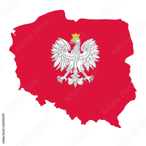 Illustration for the centennial of independence of Poland. Vector illustration.
