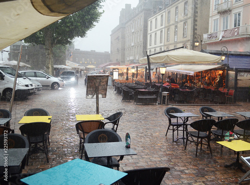 St Malo in the rain,Brittany,France
