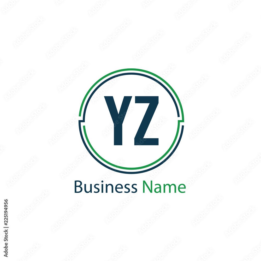 Initial Letter YZ Logo Template Design Initial Letter YZ Logo Template Design
