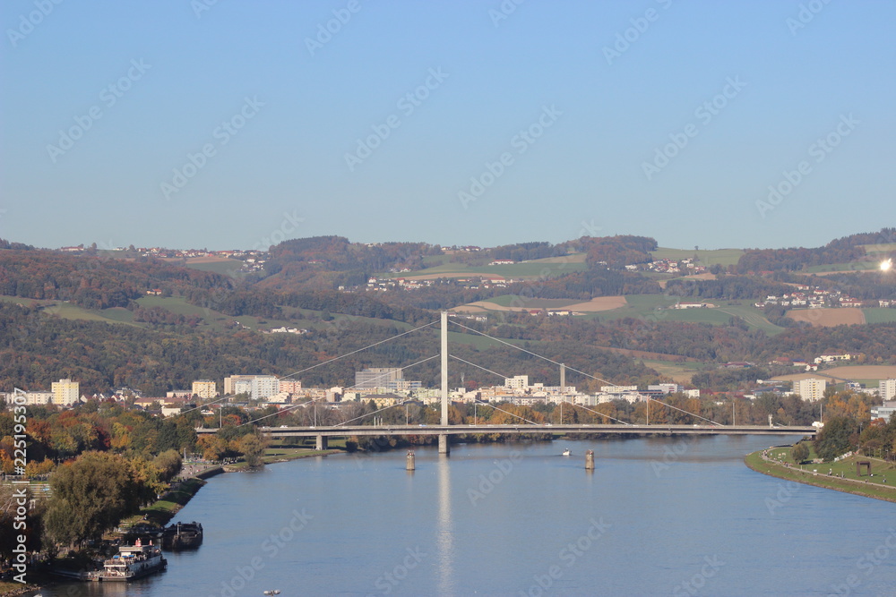 Linz Urfahr Donau Panorama