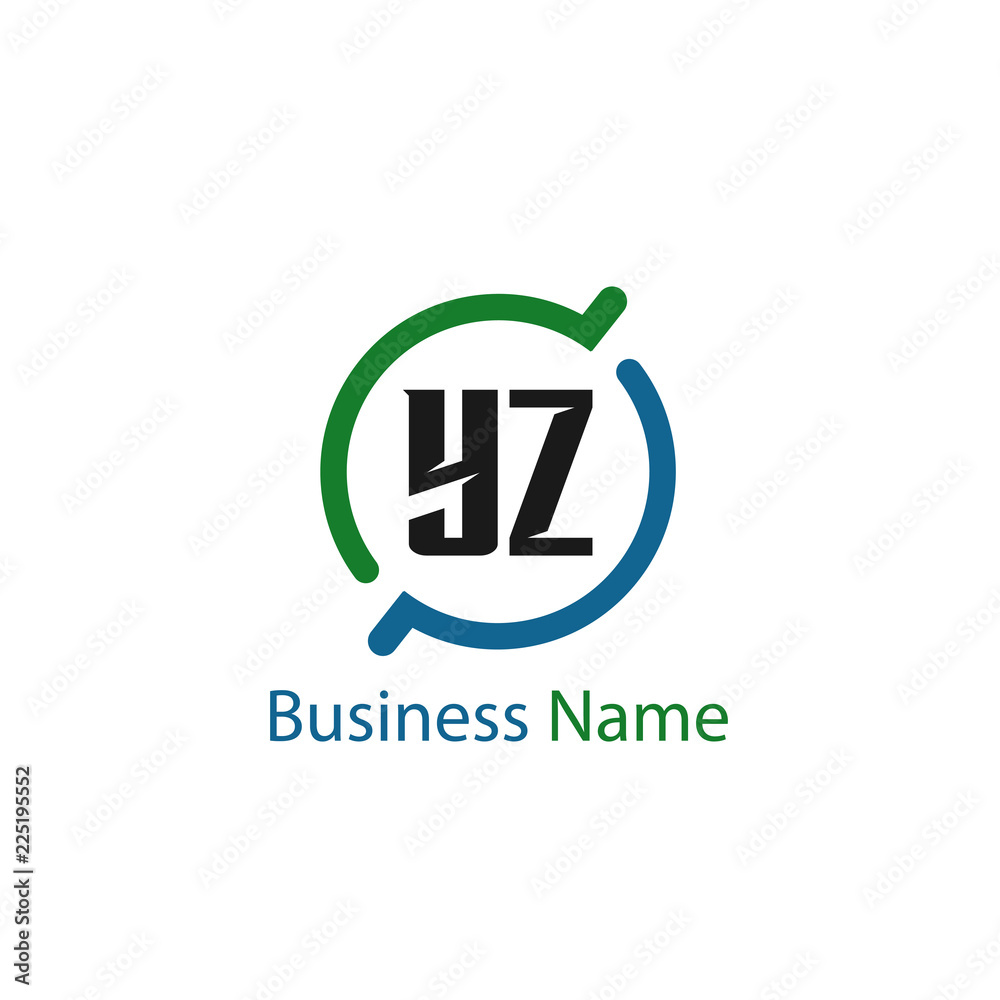 Initial Letter YZ Logo Template Design Initial Letter YZ Logo Template Design