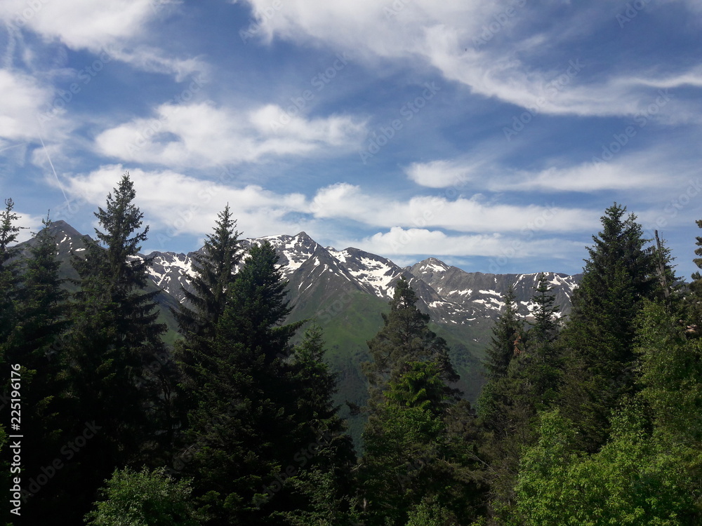 Fototapeta premium Voyage, nature, montagne, road, trip, landascape,