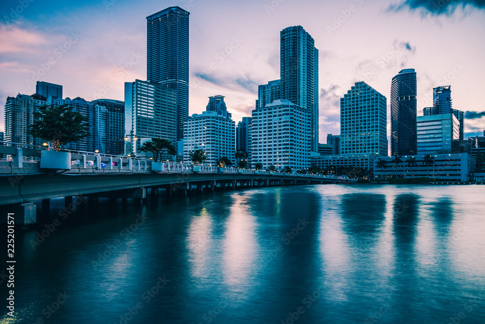 Fototapeta premium The Miami Skyline from Brickell