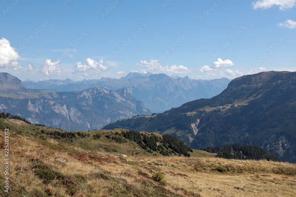 Autumn Swiss Alps scenery