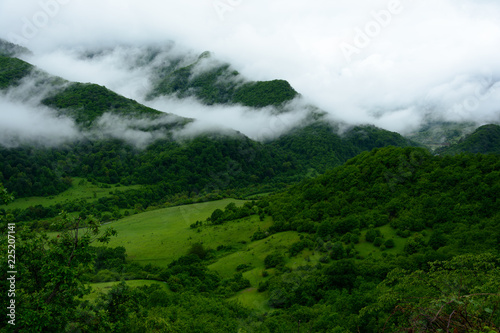 Karabakh. Clouds, rain and mountains.