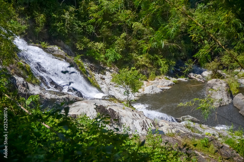 Khlong Nam Lai waterfall in Klong Lan national park of Thailand