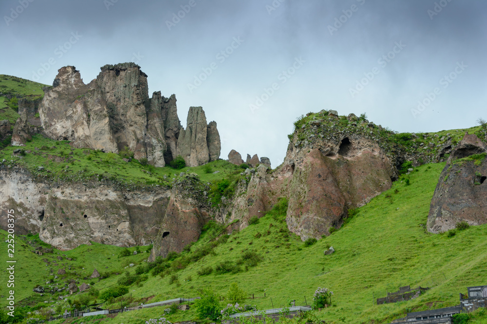 Armenia. Khndzoresk. Rock city.