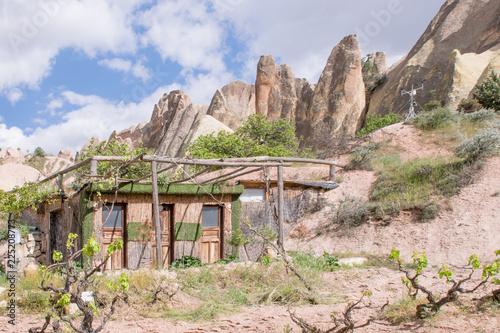 Small summer house in red valley in Cappadocia, Turkey