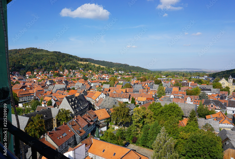 Hoch oben Blick auf Goslar