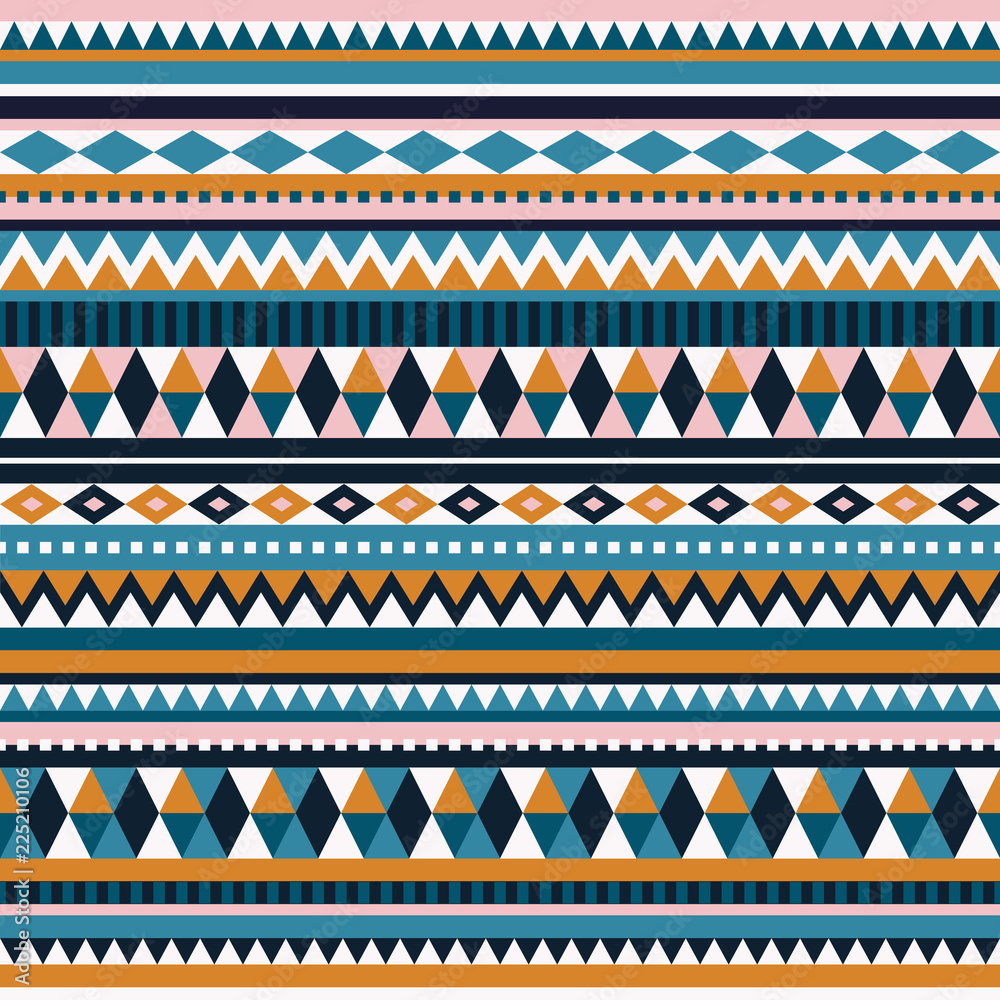 Clean easygoing tribal vector repeat pattern. Easygoing design with varied rows and shapes.. Clean easygoing tribal vector repeat pattern. Easygoing design with varied rows and shapes..
