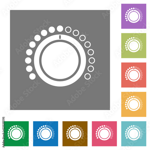 Volume control square flat icons