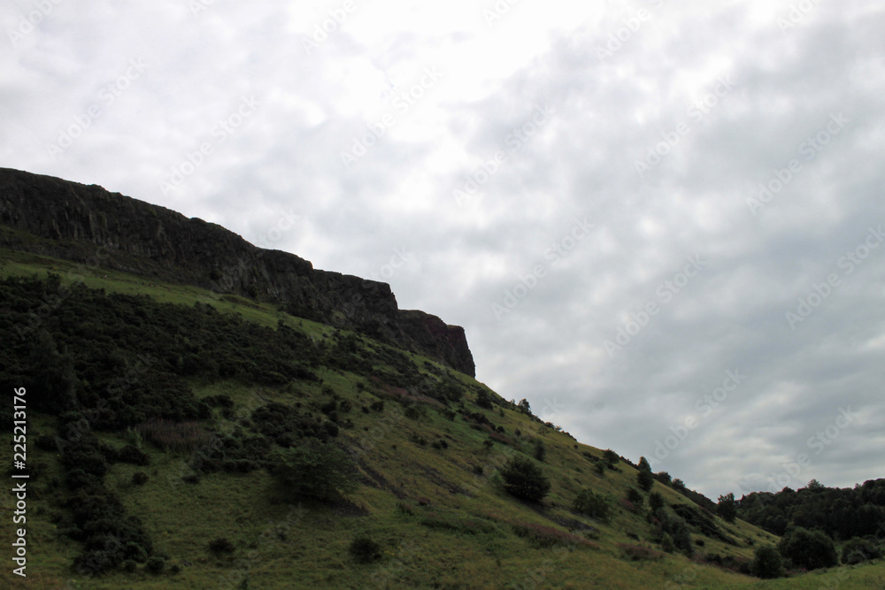 A hill overlooking Edinburgh
