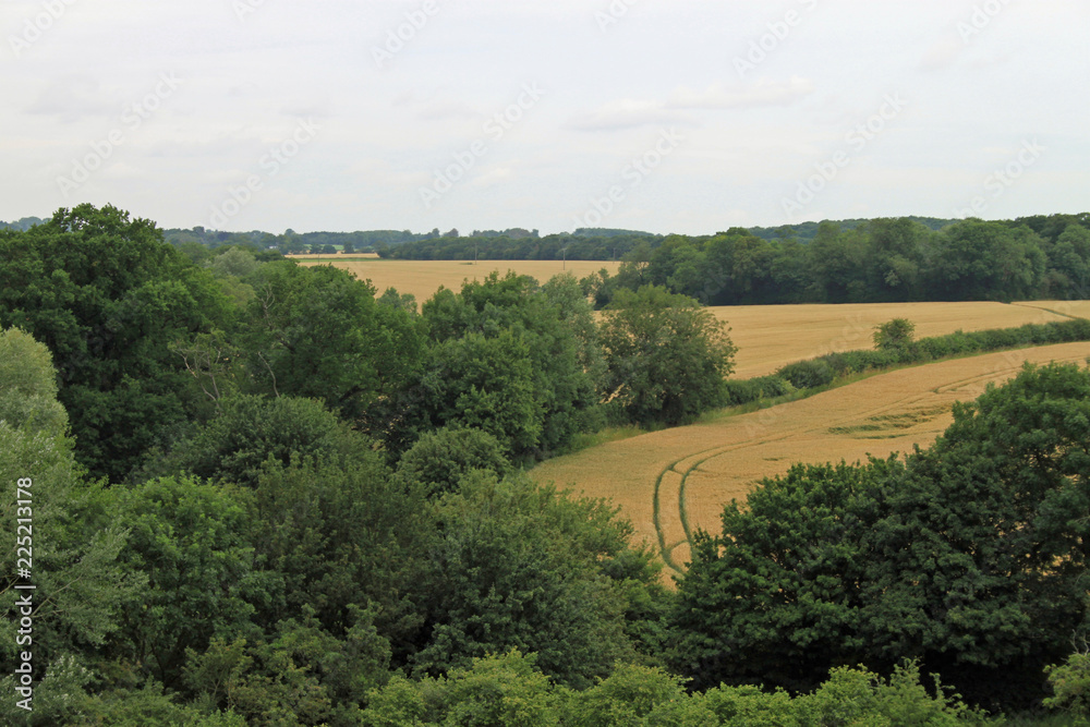 A field seen from the walls of Framlingham