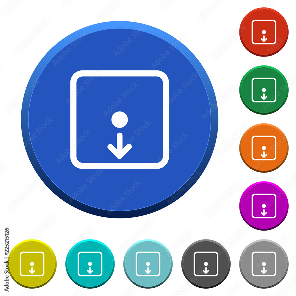 Move object down beveled buttons Move object down beveled buttons
