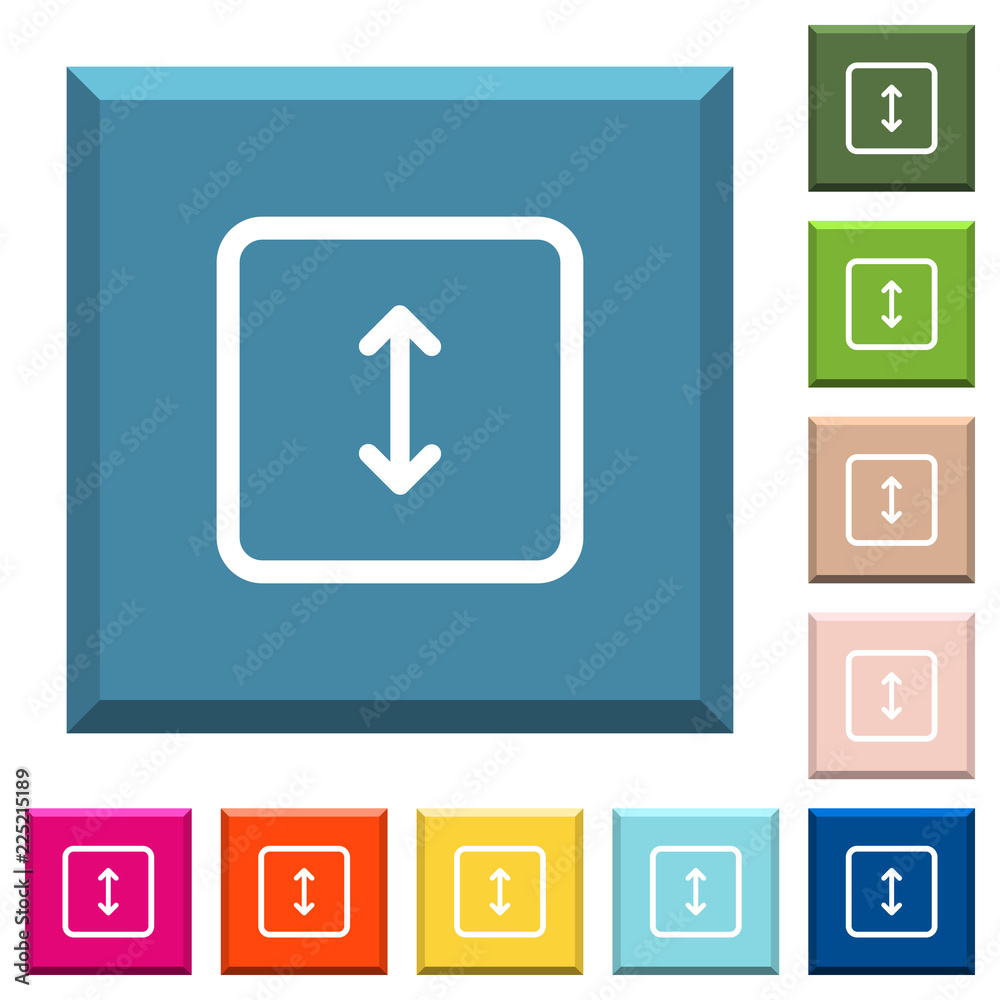 Adjust object height white icons on edged square buttons Adjust object height white icons on edged square buttons