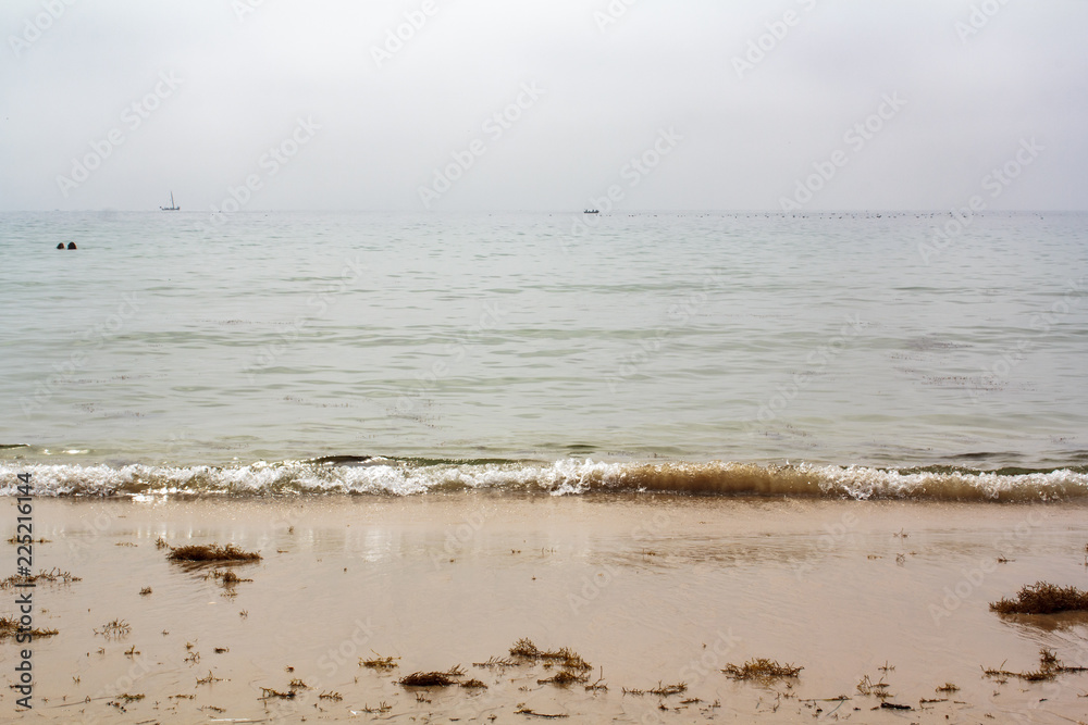 Beach on a misty day Beach on a misty day