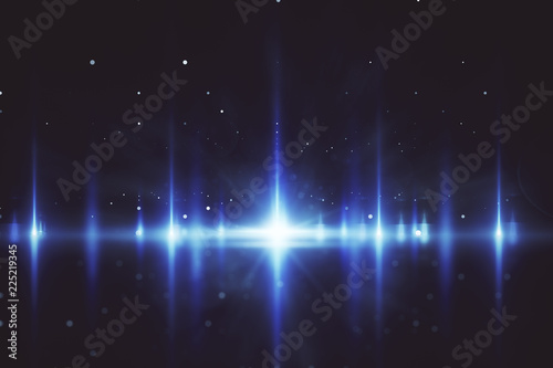 Glowing blue background