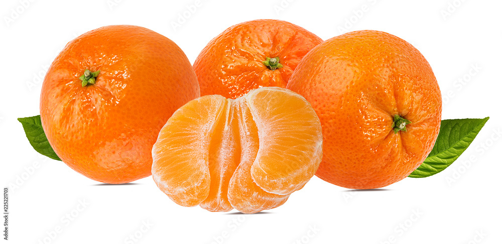 Fresh peeled mandarin orange isolated on white background with clipping path Fresh peeled mandarin orange isolated on white background with clipping path