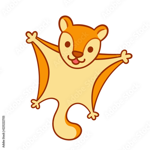 Cartoon flying squirrel