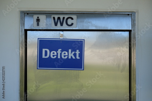 WC defekt - Stockfoto