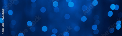 PanoramicNavy Blue Holiday Beautiful Background with bokeh light