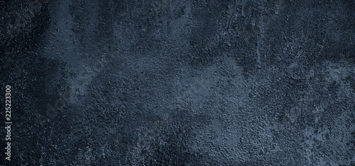 Panoramic Abstract Grunge dark Blue Background With Copy Space