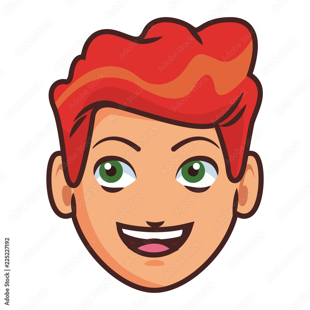 Obraz premium Man face cartoon