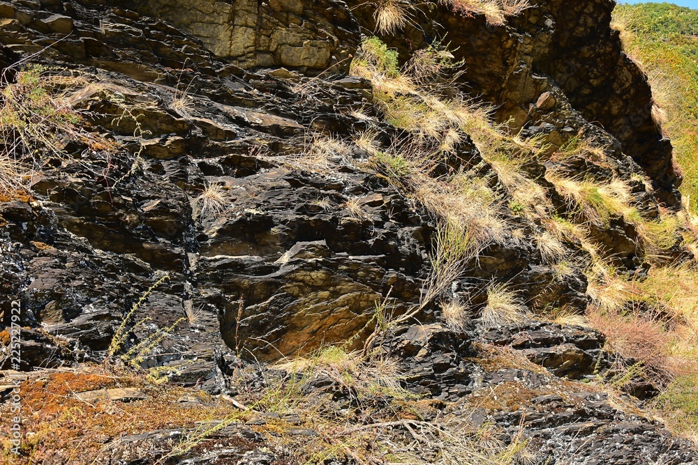 Fototapeta premium schiefer natürlich braun grau