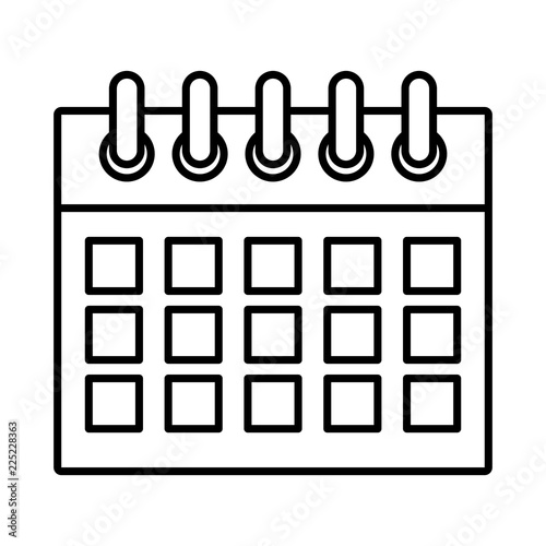 Calendar planner symbol