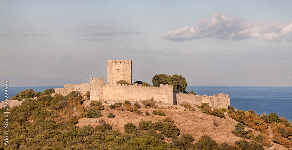 The medieval castle of Platamonas,Greece