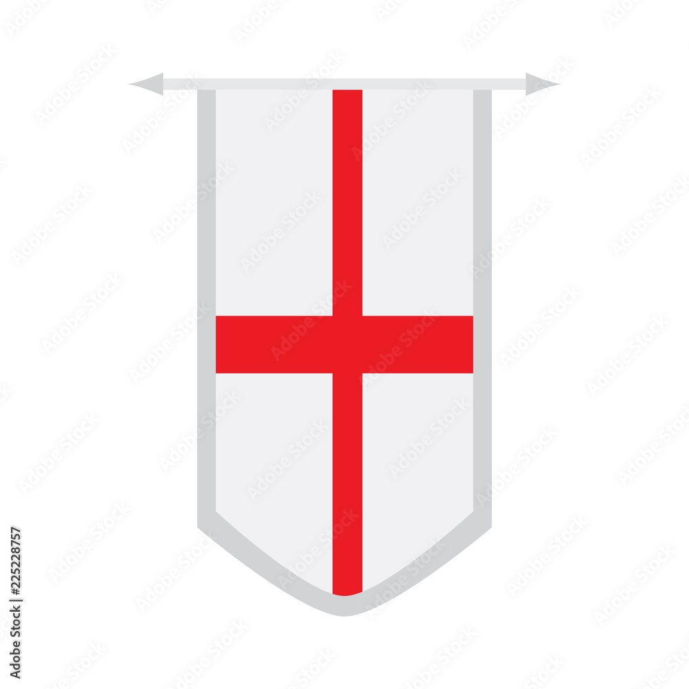 Obraz premium Flag of England on a banner