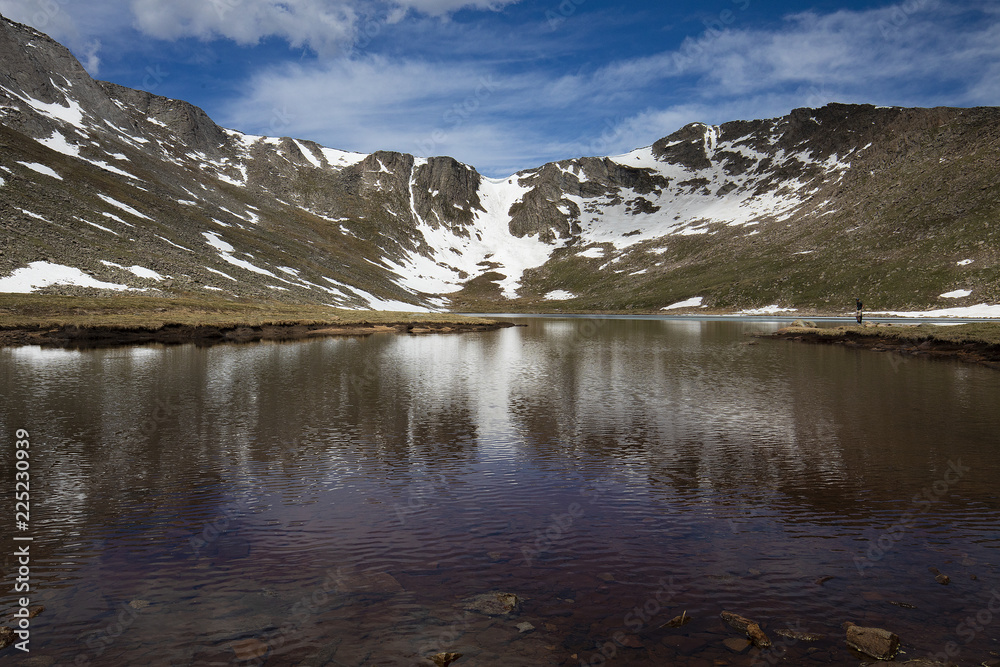 Summit Lake near the peak of Mount Evans in Colorado