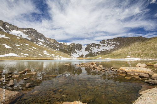 Summit Lake near the peak of Mount Evans in Colorado