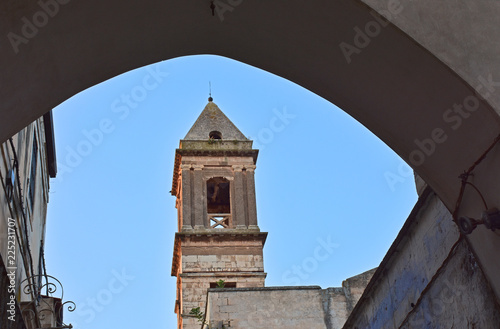 Italy, Casamassima, bell tower in the historic center photo