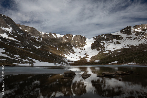 Summit Lake near the peak of Mount Evans in Colorado