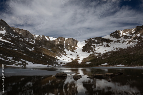 Summit Lake near the peak of Mount Evans in Colorado