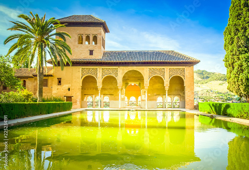 Torre de las Damasof pavilion of the Alhambra of Granada, Spain