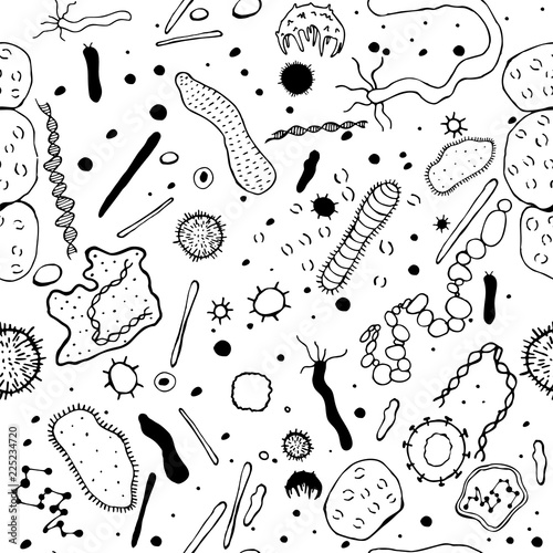 Microbiology Seamless Pattern