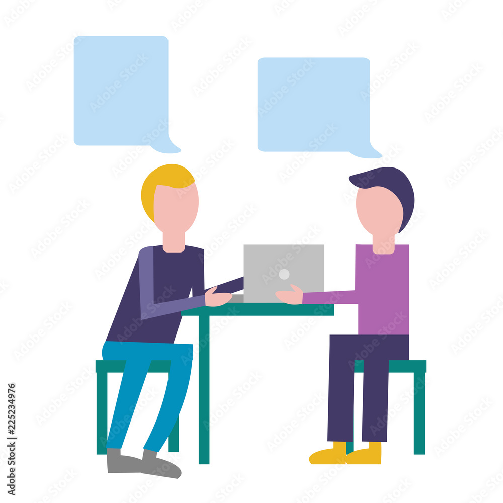 Obraz premium Group of creative people discussing ideas and planning business.