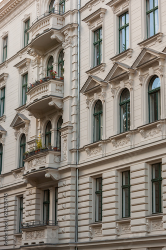 Facade of a beautiful old Building in the so-called Riehmers Hofgarten in Berlin, Kreuzberg District