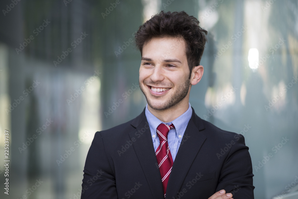 Portrait of a young smiling businessman Portrait of a young smiling businessman