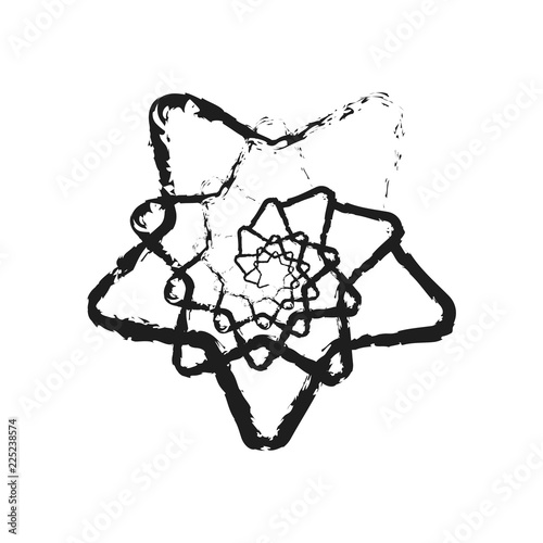 White background. Tunnel abstract. Twisted lines. Abstract fractal background. Logo. Glitch lines.