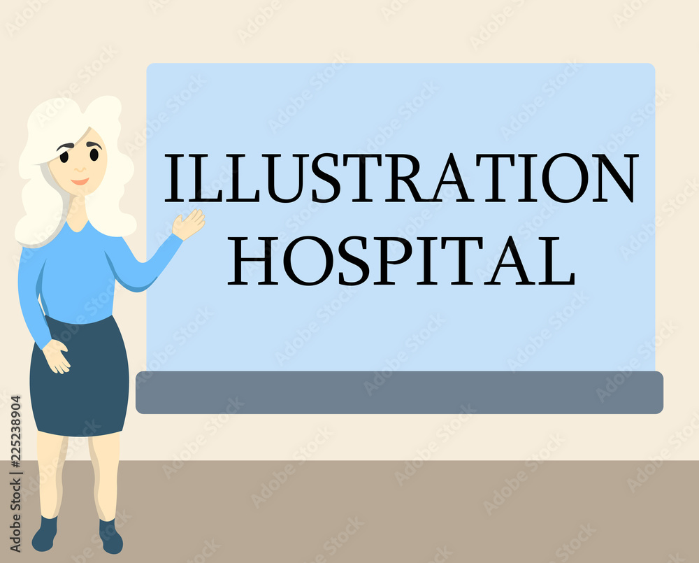 Writing note showing Illustration Hospital. Business photo showcasing unique Applied Art of Medical Institution and Practice.