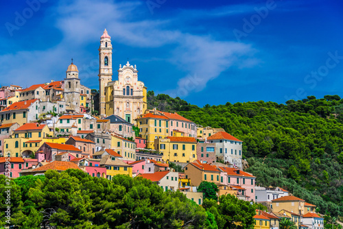View of Cervo in the province of Imperia, Liguria, Italy photo