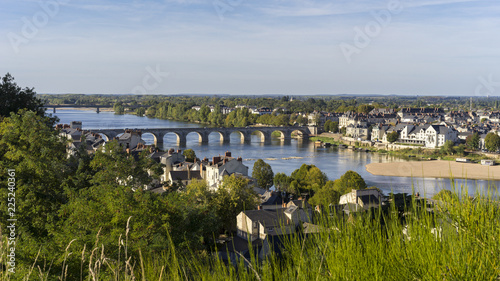 Vue sur la ville de Saumur, Maine-et-Loire