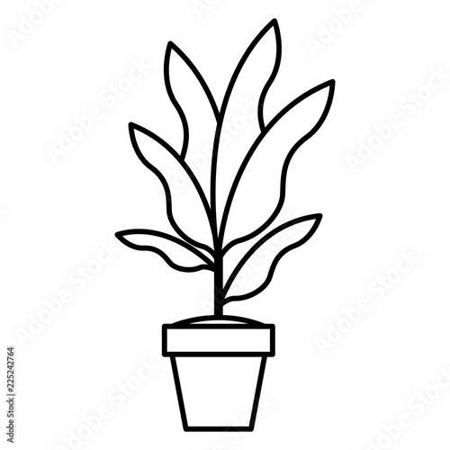 houseplant in pot icon