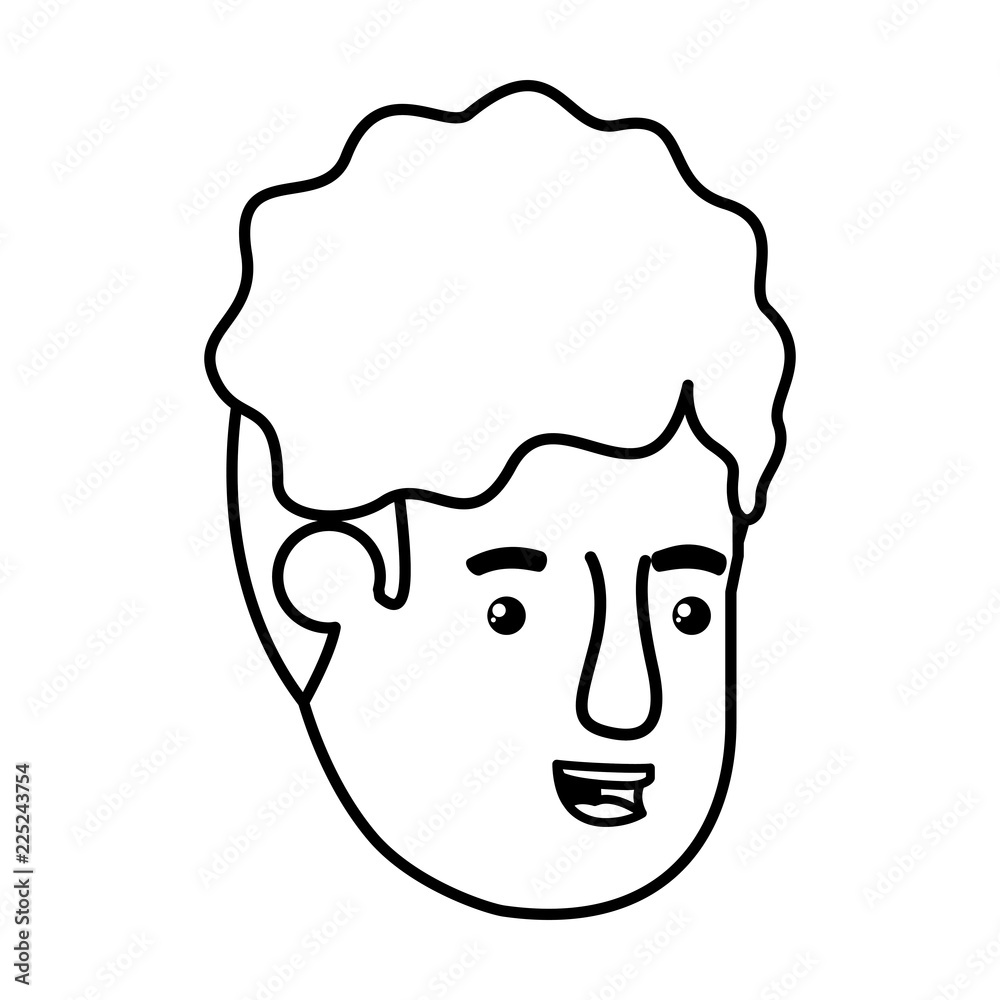 head of young man avatar character